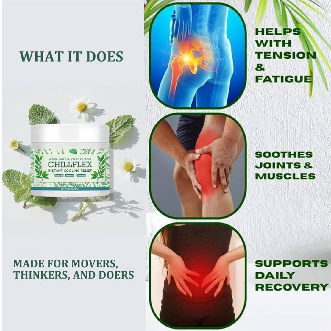 CHILLFLEX – Crème Mentholée Instantanée Anti-Douleur